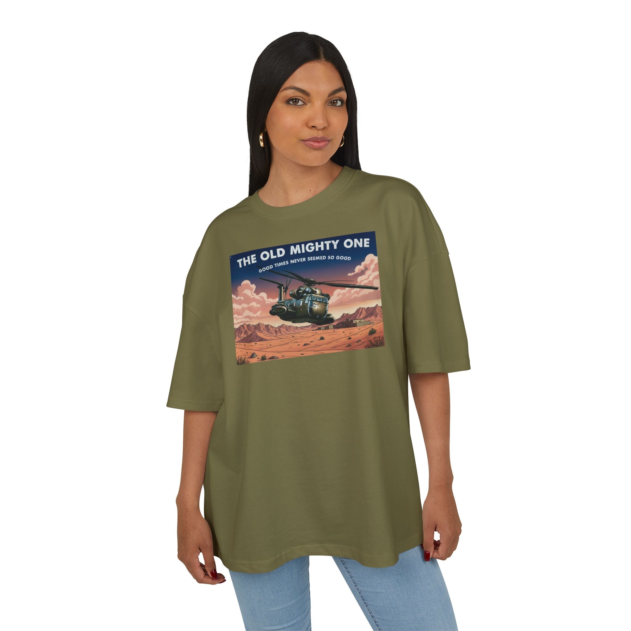CH-53 Stallion T-Shirt Retro Bundeswehr Hubschrauber | Olive & Beige Aviation Tee | Luftwaffe Design | German Air Force Legend Shirt