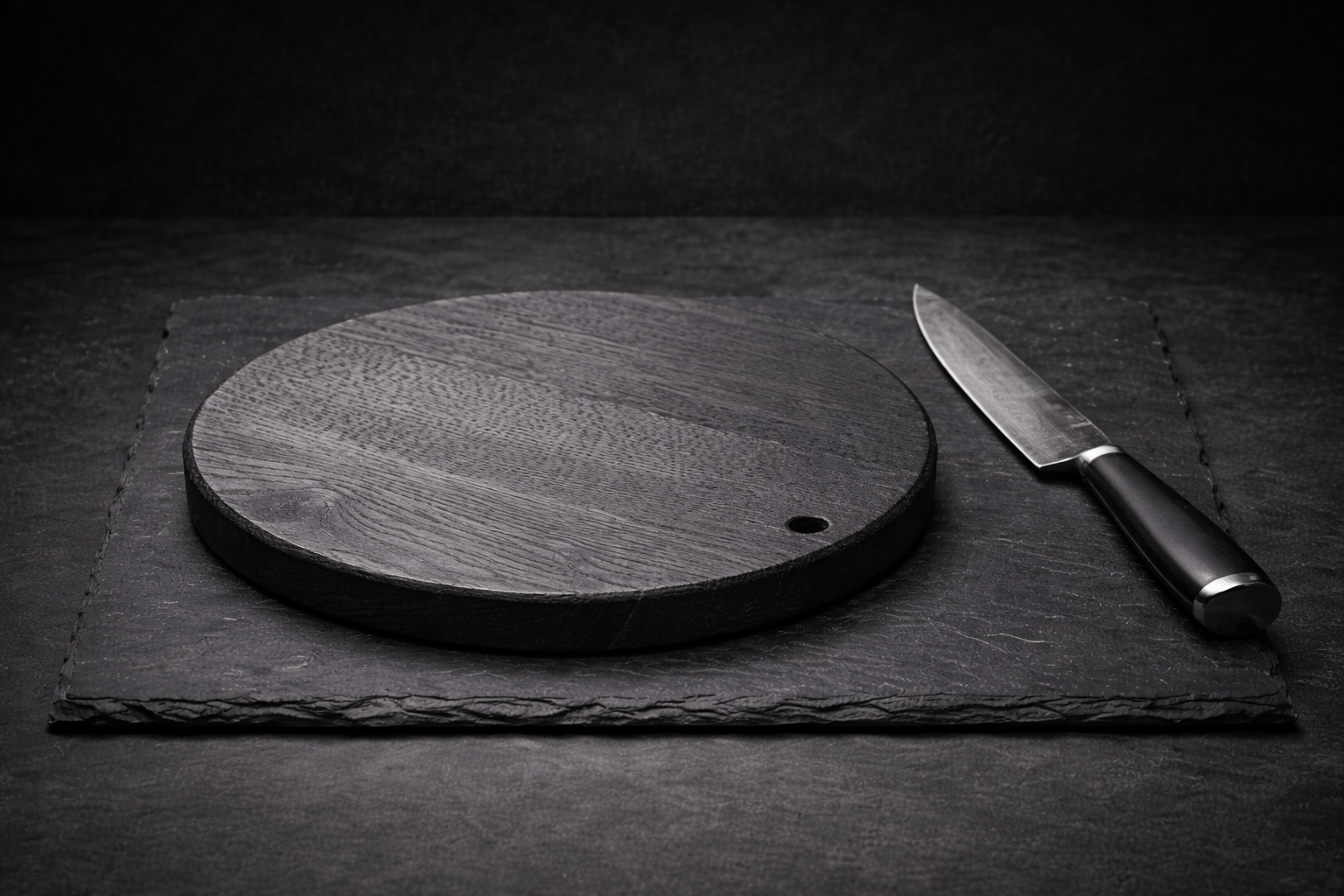 BLACK LINE — Round Yakisugi Board