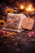 SOFT BLOOM Bath Tea · Blumiges Bio Kräuterbad · Sanfte Aromatherapie · Handmade Badetee · 100 g · Waldkräuter · 100 g Wellness