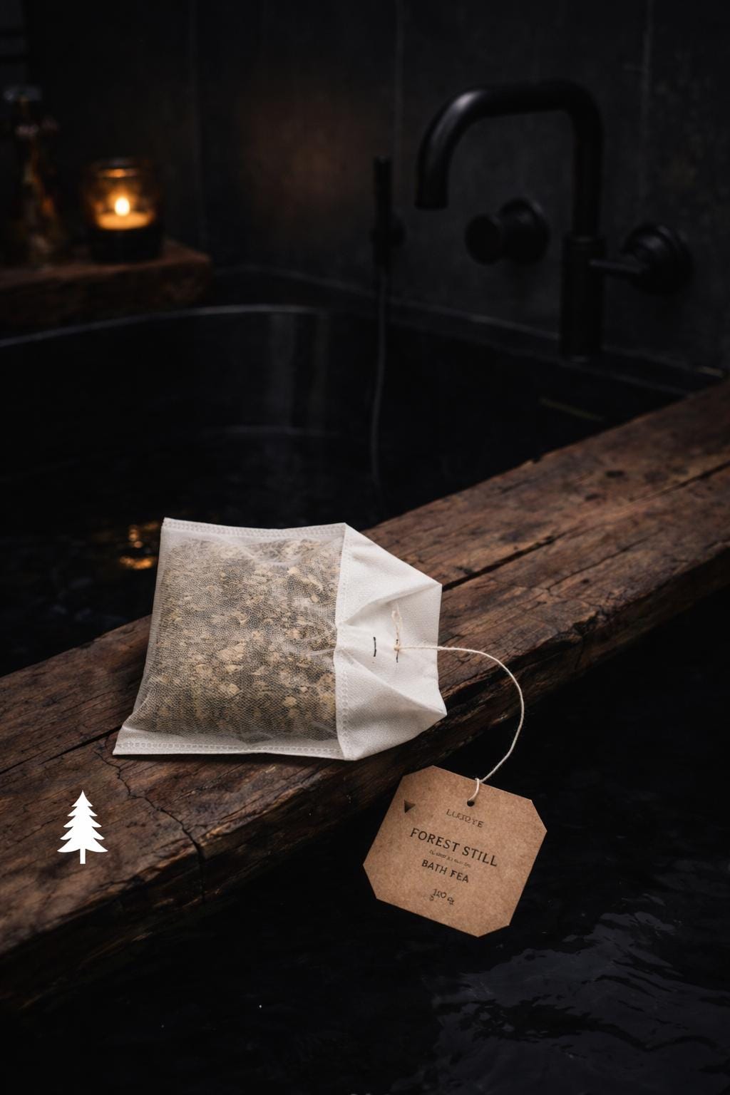 FOREST STILL Bath Tea · Handgemachter Bio Kräuter Badetee · Aromatherapie Kräuterbad · Nachhaltig & Natürlich · Waldkräuter · 100 g Wellness